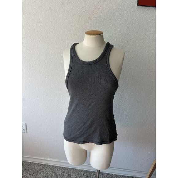 Everlane Organic Cotton Dark Gray Tank Top - Picture 1 of 4